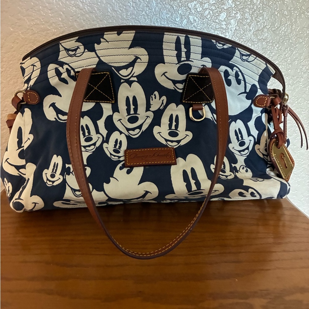 Vintage Dooney & Bourke Disney Mickey Mouse Print Handbag